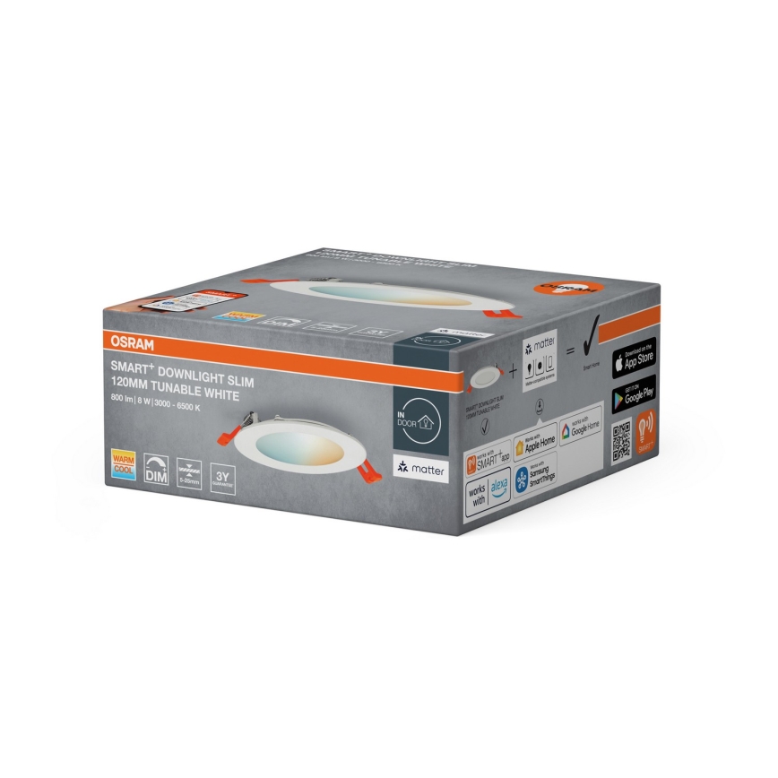 Osram - LED Ρυθμιζόμενο εντοιχισμένο φωτιστικό SMART+ DOWNLIGHT LED/8W/230V 3000-6500K Wi-Fi