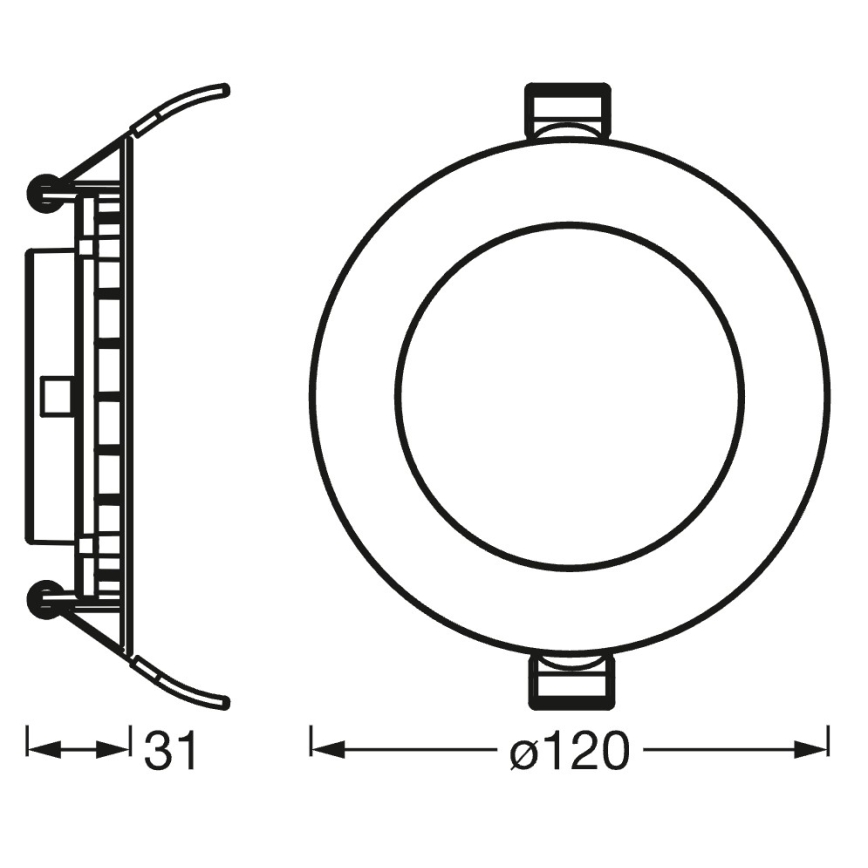 Osram - LED Ρυθμιζόμενο εντοιχισμένο φωτιστικό SMART+ DOWNLIGHT LED/8W/230V 3000-6500K Wi-Fi
