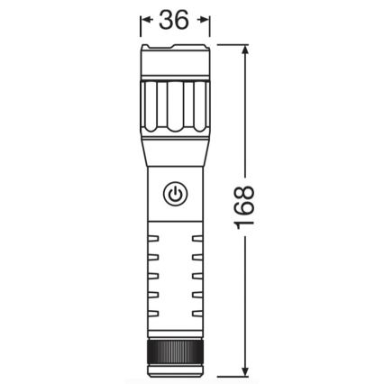 Osram - Ρυθμιζόμενης φωτεινότητας επαναφορτιζόμενος φακός LED LEDINSPECT PRO TORCH 500 LED/6W/3,7V 2200 mAh IP44