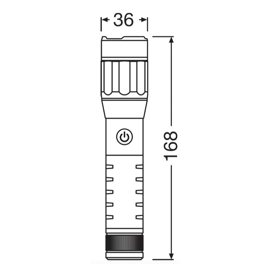 Osram - Ρυθμιζόμενης φωτεινότητας επαναφορτιζόμενος φακός LED LEDINSPECT PRO TORCH 500 LED/6W/3,7V 2200 mAh IP44