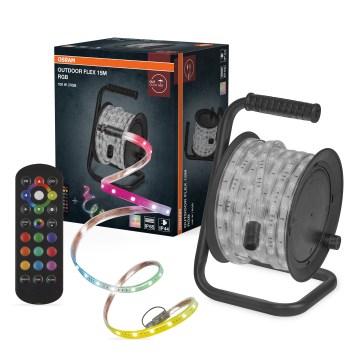 Osram - RGB ταινία LED ρυθμιζόμενη για εξωτερική χρήση FLEX 15m LED/100W/230V IP65 + τηλεχειριστήριο
