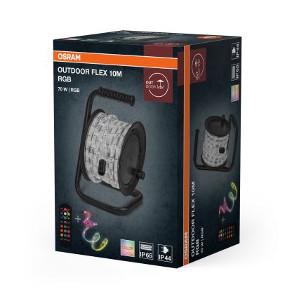 Osram - LED RGB ρυθμιζόμενη εξωτερική ταινία FLEX 10m LED/70W/230V IP65 + τηλεχειριστήριο