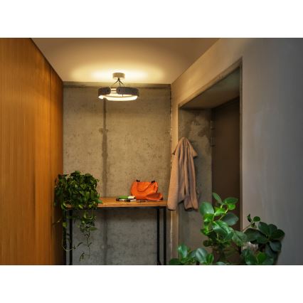 Osram - Επιφανειακό φωτιστικό οροφής DECOR CURVE LED/33W/230V Ø 43 cm γκρι