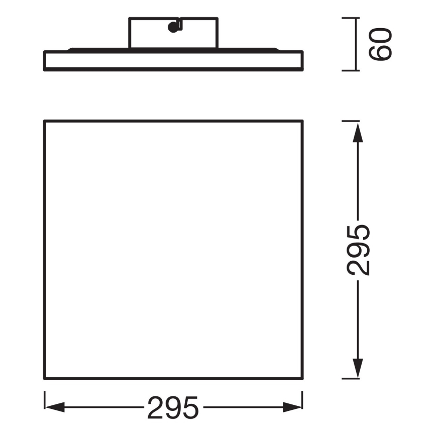 Osram - Επιφανειακό LED πάνελ PLANON LED/20W/230V 3000K 30x30 cm λευκό