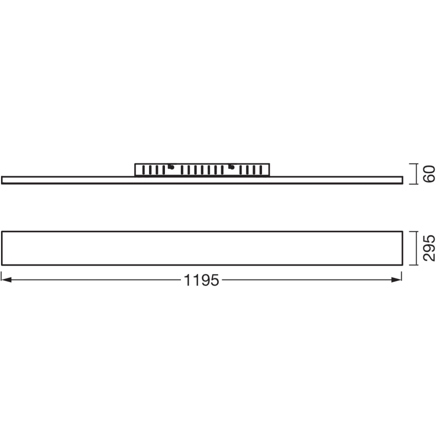 Osram - Επιφανειακό LED πάνελ PLANON LED/40W/230V 3000K 30x120 cm λευκό