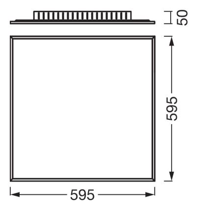Osram - Επιφανειακό LED πάνελ PLANON LED/40W/230V 4000K 60x60 cm λευκό