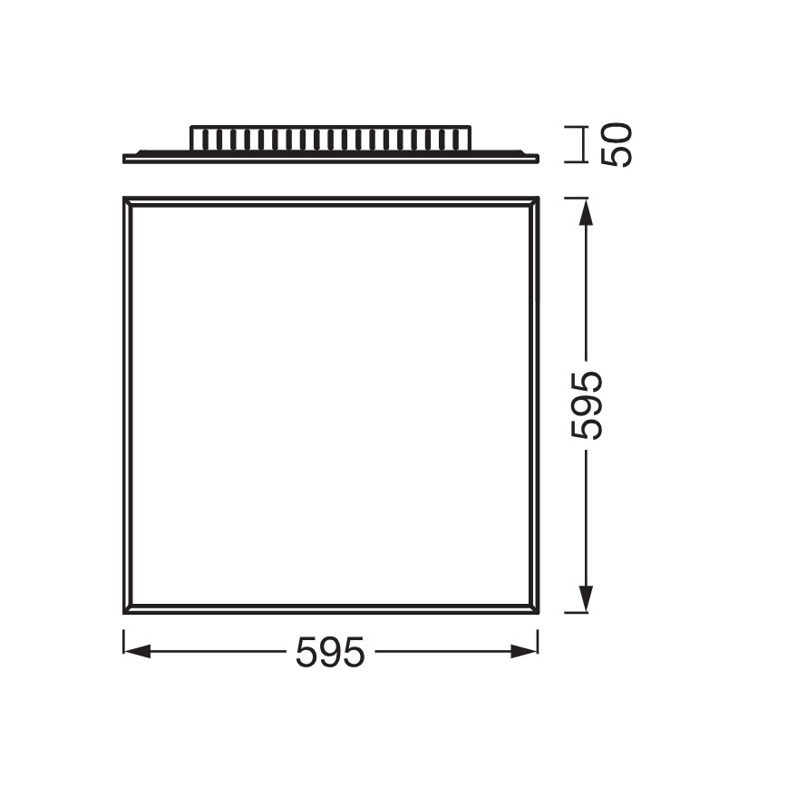 Osram - Επιφανειακό LED πάνελ PLANON LED/40W/230V 4000K 60x60 cm λευκό