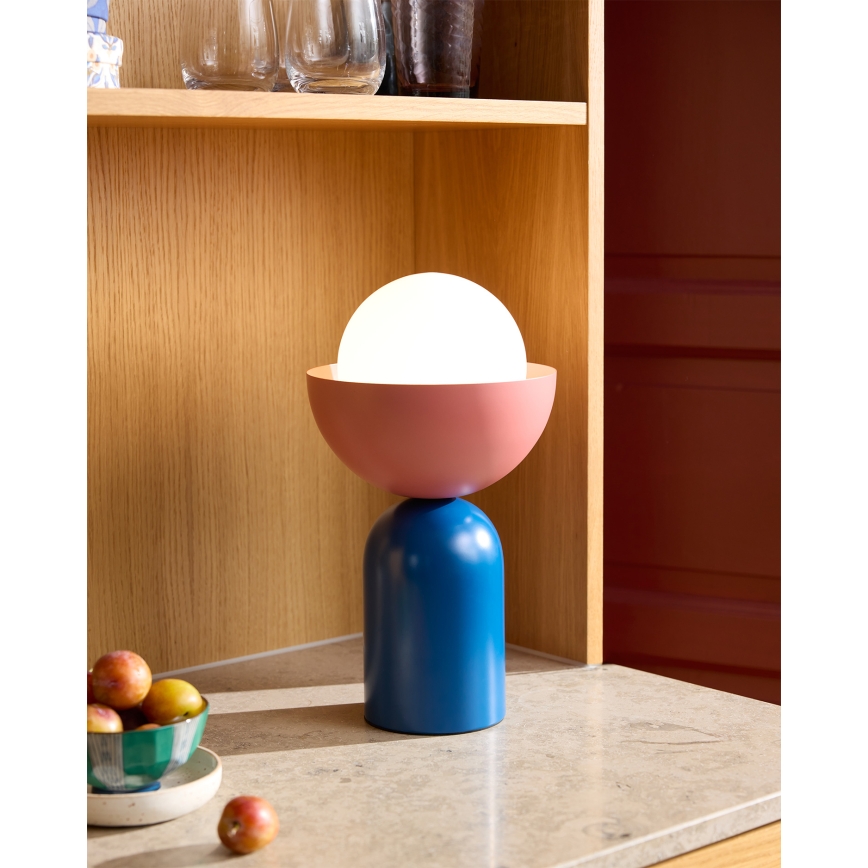 Osram - Επιτραπέζιο φωτιστικό DECOR BOWL 1xE14/25W/230V μπλε/ροζ