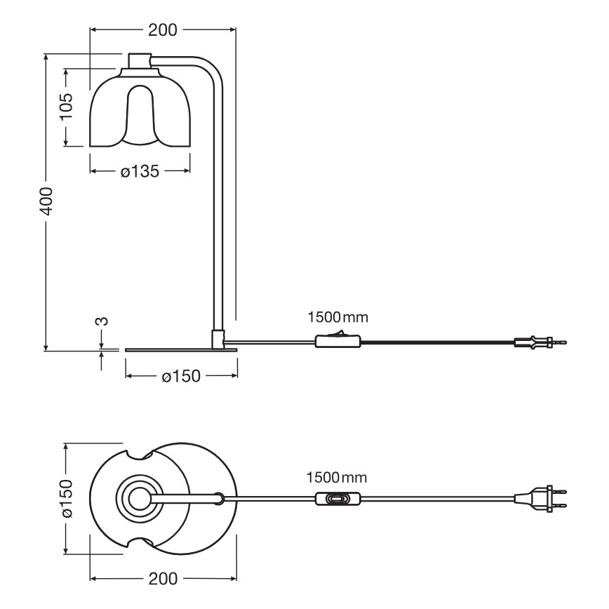 Osram - Επιτραπέζιο φωτιστικό DECOR COROLLE, 1xG9/20W/230V, πράσινο