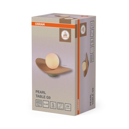 Osram - Επιτραπέζιο φωτιστικό DECOR PEARL 1xG9/5W/230V μπεζ