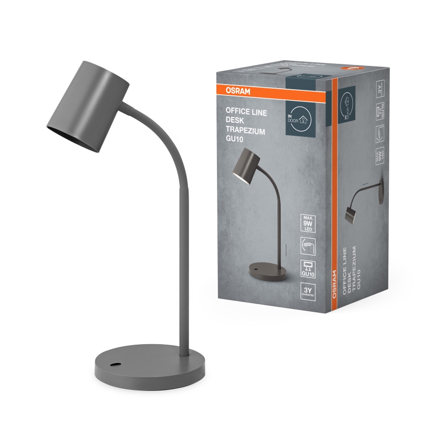 Osram - Επιτραπέζιο φωτιστικό DESK LINE 1xGU10/9W/230V γκρι