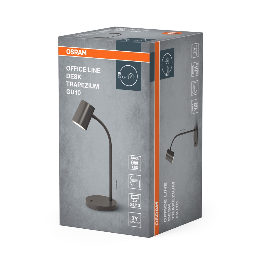 Osram - Επιτραπέζιο φωτιστικό DESK LINE 1xGU10/9W/230V γκρι