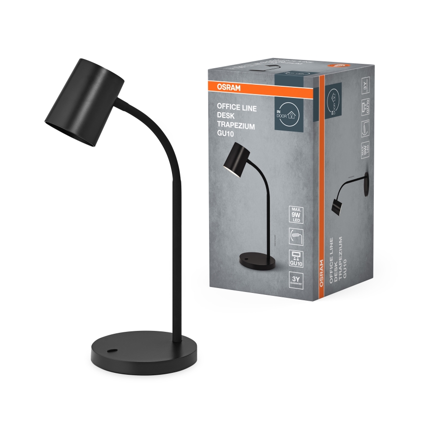 Osram - Επιτραπέζιο φωτιστικό DESK LINE 1xGU10/9W/230V μαύρο