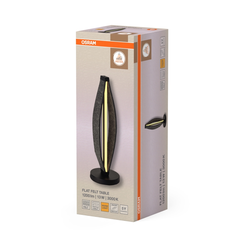Osram - Επιτραπέζιο φωτιστικό LED DECOR FLAT LED/13W/230V γκρι