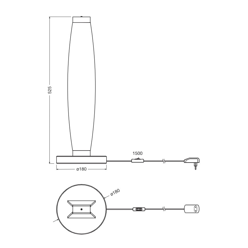 Osram - Επιτραπέζιο φωτιστικό LED DECOR FLAT LED/13W/230V γκρι