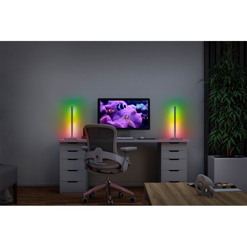 Osram - LED RGBW Ρυθμιζόμενο επιτραπέζιο φωτιστικό SMART+ MAGIC LED/7,5W/230V 2700-6500K ασημί Wi-Fi + τηλεχειριστήριο