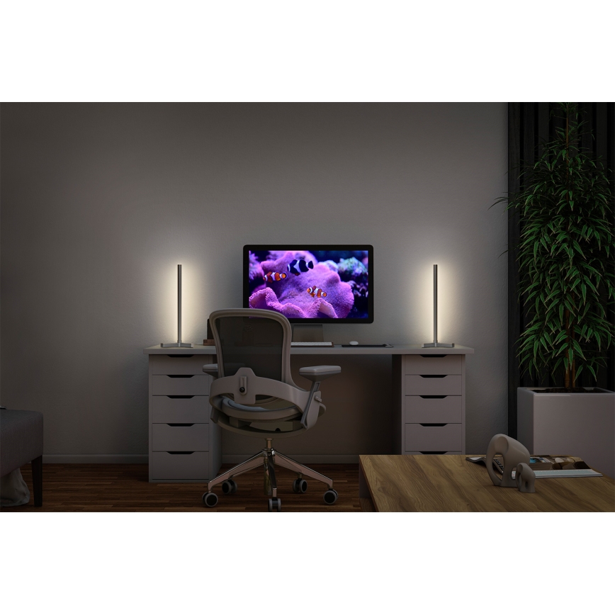 Osram - LED RGBW Ρυθμιζόμενο επιτραπέζιο φωτιστικό SMART+ MAGIC LED/7,5W/230V 2700-6500K ασημί Wi-Fi + τηλεχειριστήριο