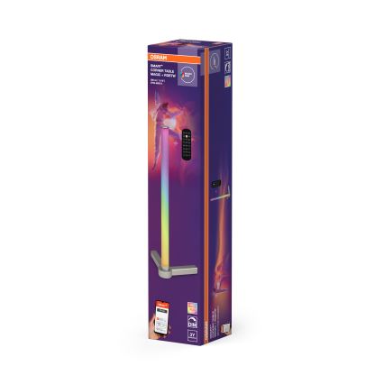 Osram - LED RGBW Ρυθμιζόμενο επιτραπέζιο φωτιστικό SMART+ MAGIC LED/7,5W/230V 2700-6500K ασημί Wi-Fi + τηλεχειριστήριο