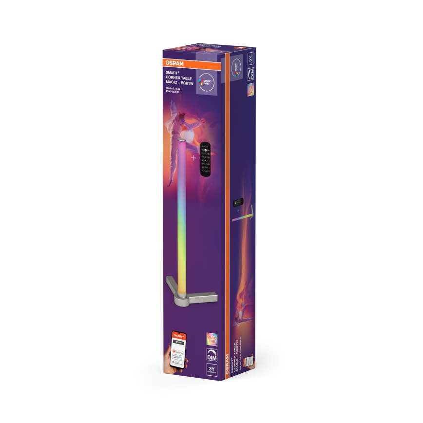 Osram - LED RGBW Ρυθμιζόμενο επιτραπέζιο φωτιστικό SMART+ MAGIC LED/7,5W/230V 2700-6500K ασημί Wi-Fi + τηλεχειριστήριο