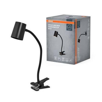 Osram - Επιτραπέζιο φωτιστικό με σφιγκτήρα DESK LINE 1xGU10/9W/230V μαύρο