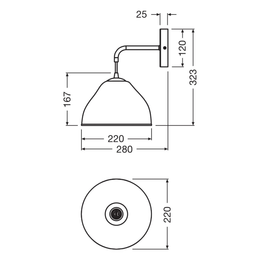 Osram - Επιτοίχιο φωτιστικό CAMEL BELL 1xE14/5,5W/230V