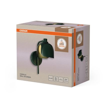 Osram - Επιτοίχιο φωτιστικό DECOR COROLLE 1xG9/20W/230V πράσινο