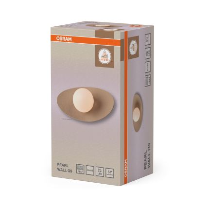 Osram - Επιτοίχιο φωτιστικό DECOR PEARL 1xG9/5W/230V μπεζ