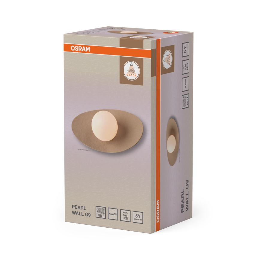 Osram - Επιτοίχιο φωτιστικό DECOR PEARL 1xG9/5W/230V μπεζ
