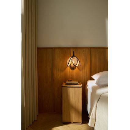 Osram - Επιτοίχιο φωτιστικό DECOR RATTAN 1xE27/15W/230V μπεζ/μαύρο