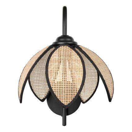 Osram - Επιτοίχιο φωτιστικό DECOR RATTAN 1xE27/15W/230V μπεζ/μαύρο
