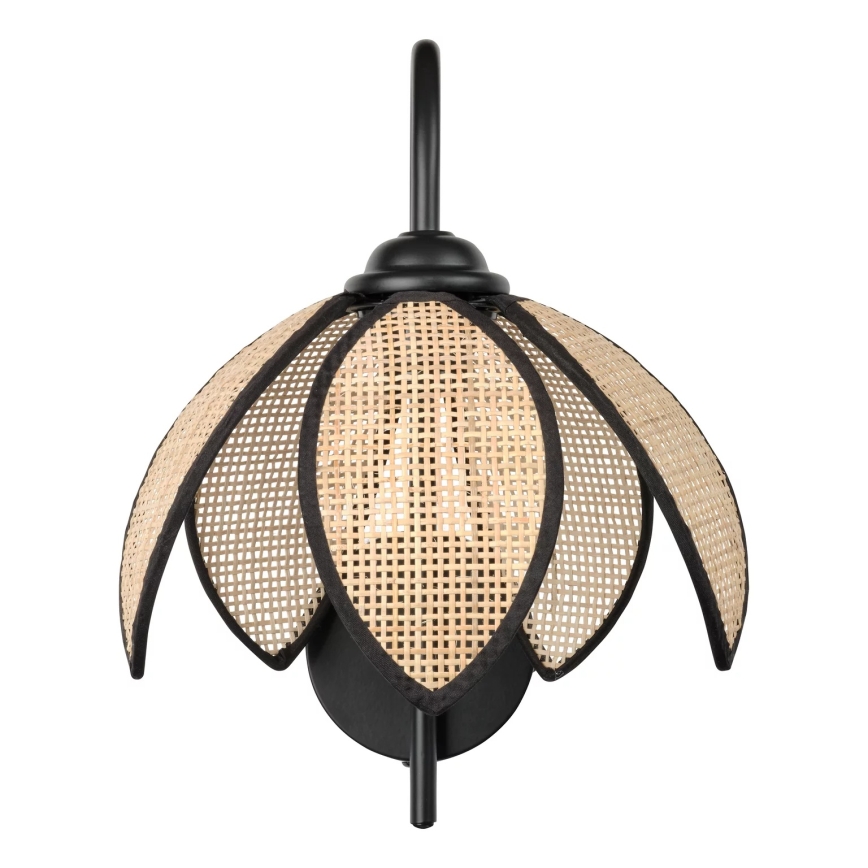 Osram - Επιτοίχιο φωτιστικό DECOR RATTAN 1xE27/15W/230V μπεζ/μαύρο