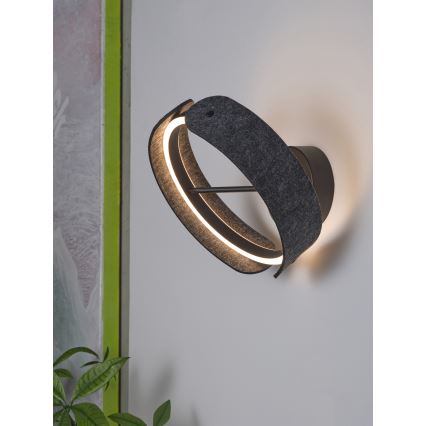 Osram - Επιτοίχιο φωτιστικό LED DECOR CURVE LED/20W/230V γκρίζο