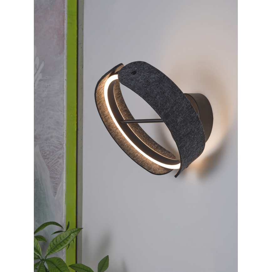 Osram - Επιτοίχιο φωτιστικό LED DECOR CURVE LED/20W/230V γκρίζο