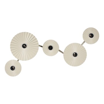 Osram - Επιτοίχιο φωτιστικό PLISSEE 5xE27/15W/230V εκρού