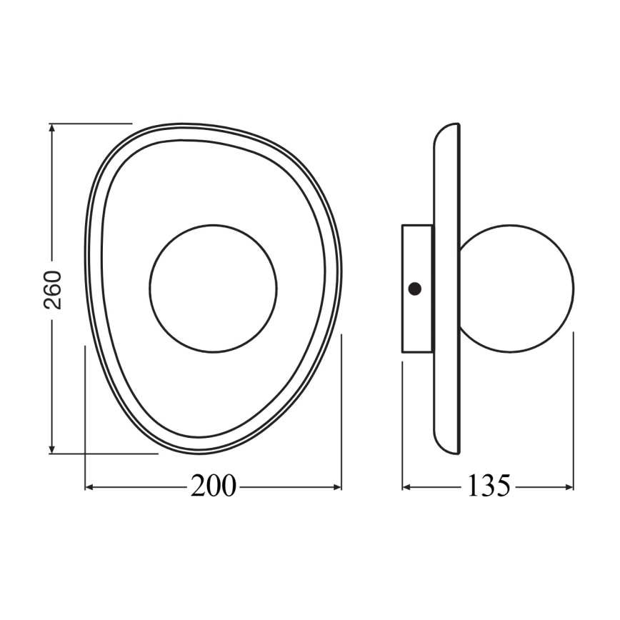 Osram - Επιτοίχιο φωτιστικό WOOD NEST 1xG9/5W/230V από ξύλο καουτσουκόδεντρου