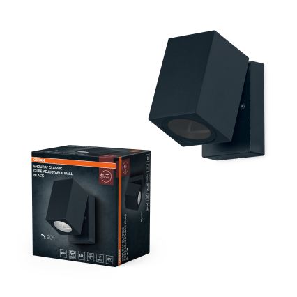 Osram - Επιτοίχιο φωτιστικό εξωτερικού χώρου ENDURA CLASSIC 1xGU10/35W/230V IP44 μαύρο