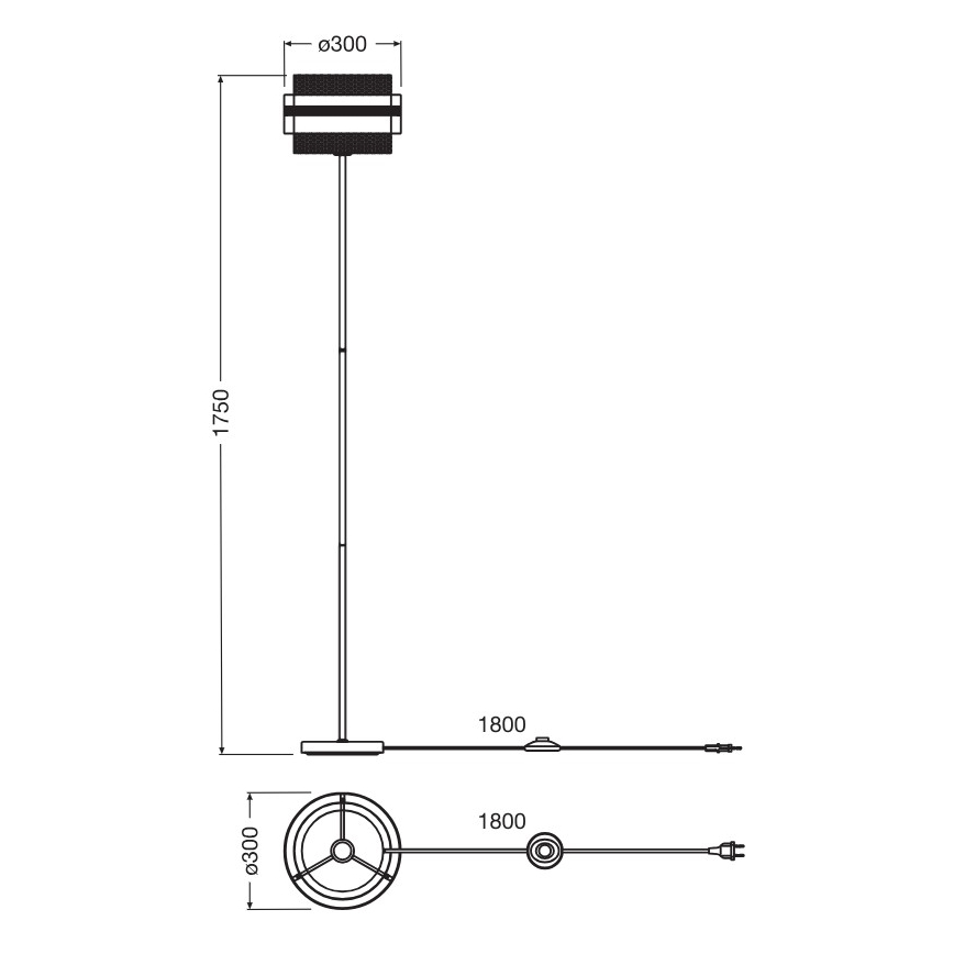 Osram - Επιδαπέδιο φωτιστικό DECOR HORNET 1xE27/10W/230V μαύρο/χρυσό