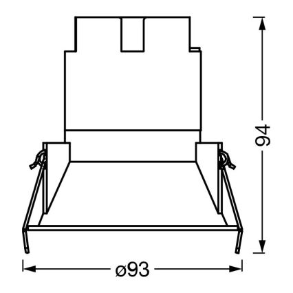 Osram - Εντοιχισμένο φωτιστικό LED SPOT TWIST LED/10W/230V 4000K Ø 9,3 εκ. λευκό/ασημί