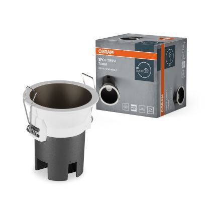 Osram - Εντοιχισμένο φωτιστικό LED SPOT TWIST LED/5W/230V 4000K Ø 7 cm λευκό/μαύρο