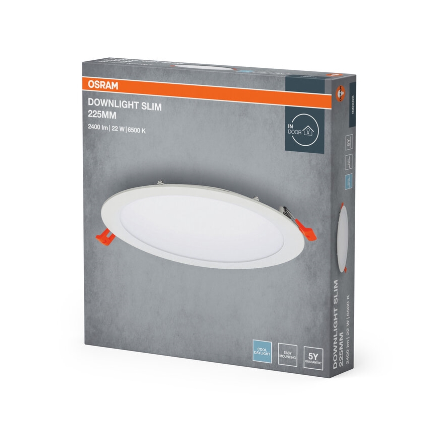 Osram - εντοιχισμένο LED φωτιστικό SLIM LED/22W/230V 6500K