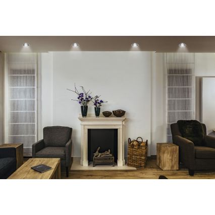 Osram - Εντοιχιστό φωτιστικό LED SPOT TWIST LED/10W/230V 4000K Ø 9,3 cm λευκό/μαύρο