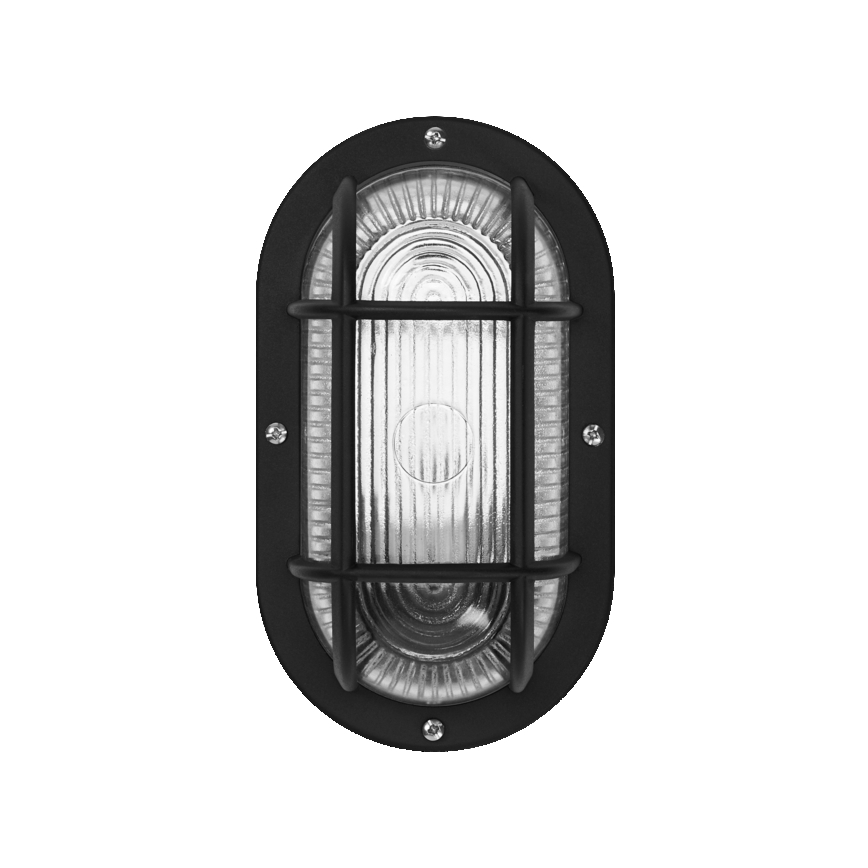 Osram - Εξωτερικό επιτοίχιο φωτιστικό BULKHEAD 1xE27/10W/230V IP54 μαύρο