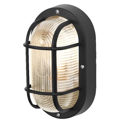 Osram - Εξωτερικό επιτοίχιο φωτιστικό BULKHEAD 1xE27/10W/230V IP54 μαύρο