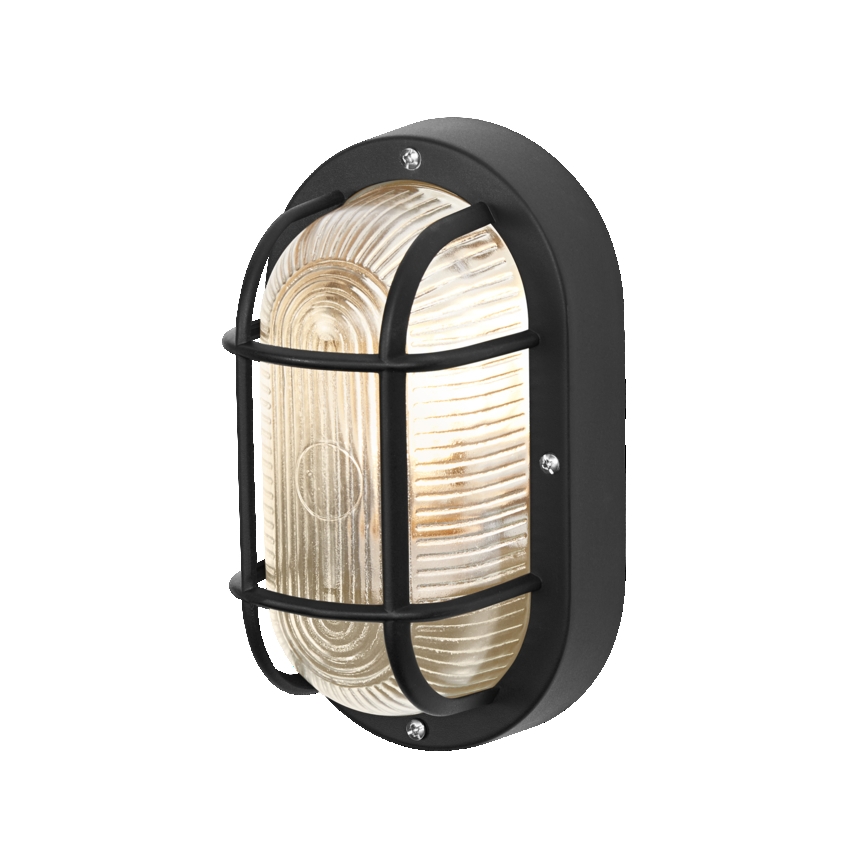 Osram - Εξωτερικό επιτοίχιο φωτιστικό BULKHEAD 1xE27/10W/230V IP54 μαύρο