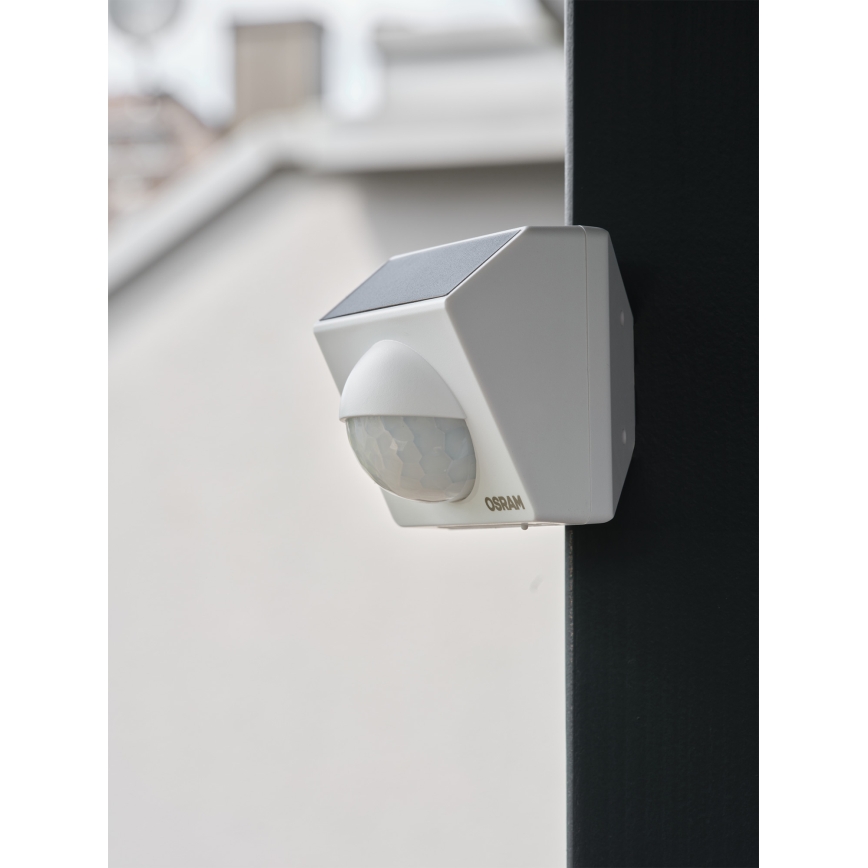 Osram - Εξωτερικός ηλιακός αισθητήρας κίνησης SMART+ 3,7V λευκός IP65 Wi-Fi 800 mAh