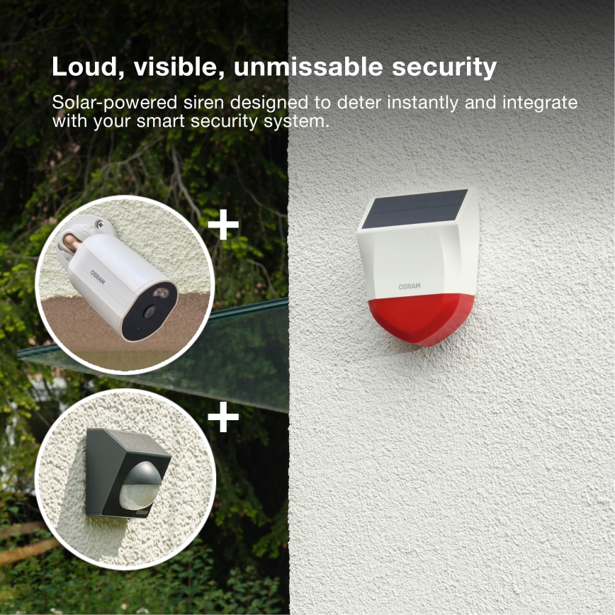Osram - Εξωτερικός ηλιακός συναγερμός SMART+ 5V IP65 Wi-Fi
