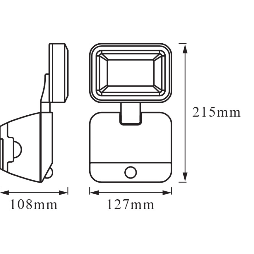 Osram - Εξωτερικός επιτοίχιος LED προβολέας με αισθητήρα BATTERY LED/4W/4xD IP54