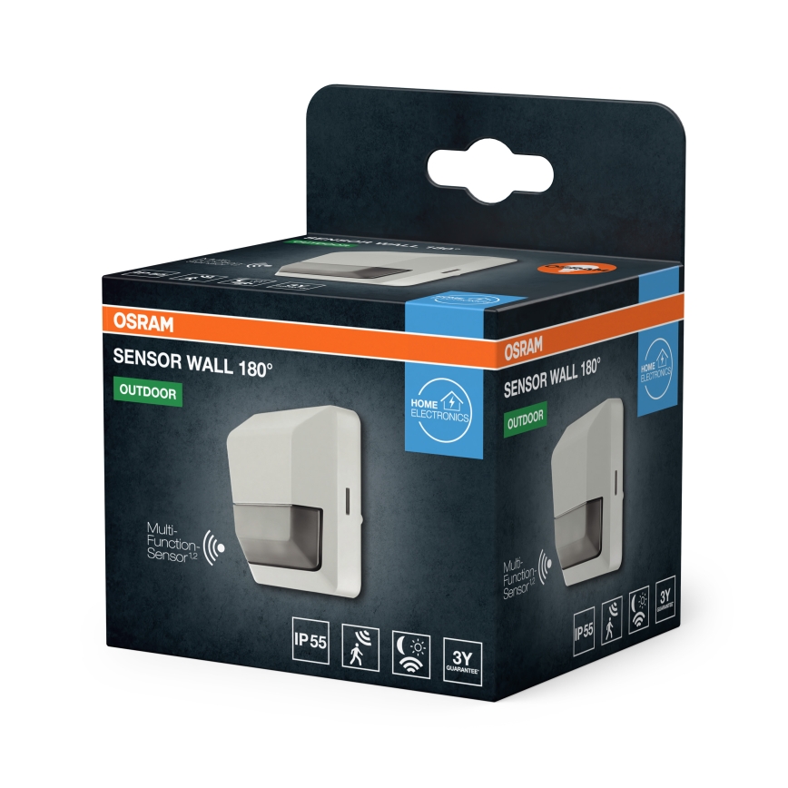 Osram - Εξωτερικός υπέρυθρος ανιχνευτής κίνησης 230V IP55 λευκός