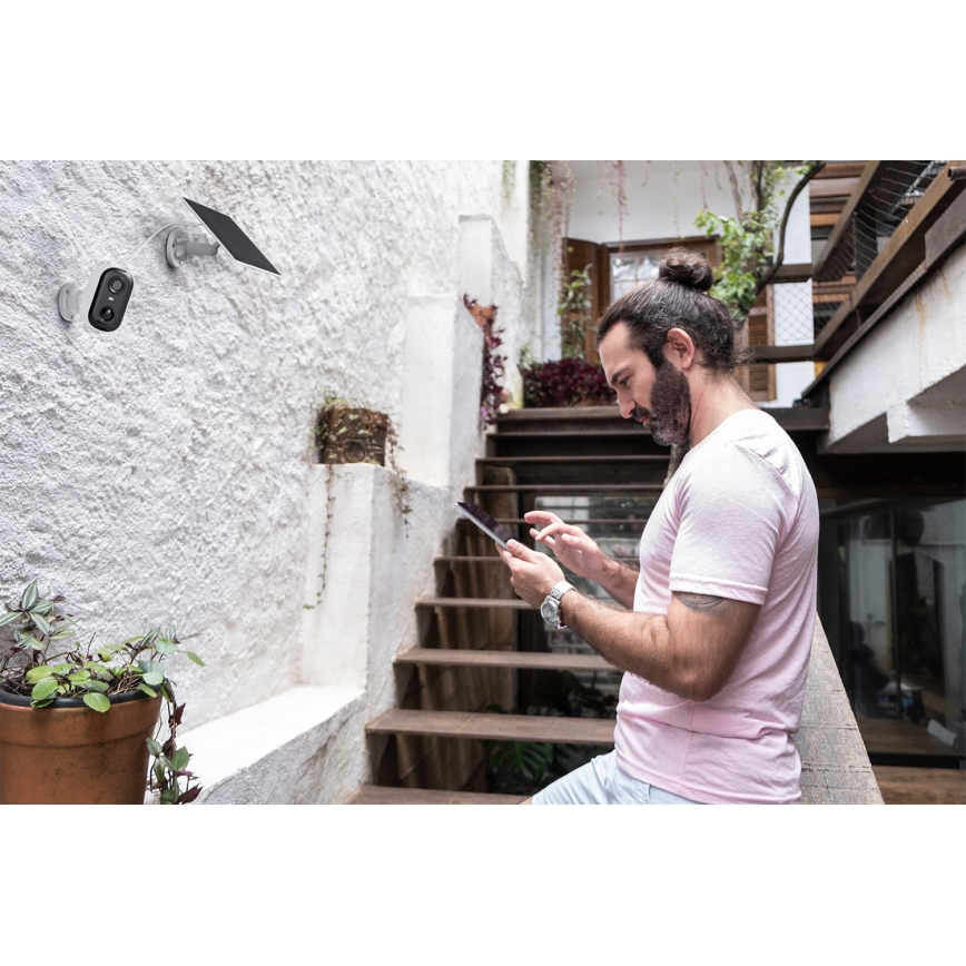 Osram - Έξυπνη ηλιακή κάμερα με αισθητήρα 2K SMART+ 5V 5200 mAh IP66 Wi-Fi