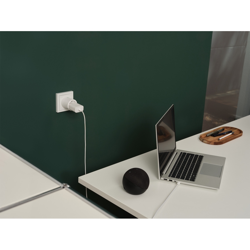 Osram - Έξυπνη πρίζα SMART+ MATTER SCHUKO 2300W/230V/10A Wi-Fi λευκή
